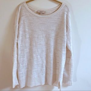 Loft Long Sleeve Textured Sweater, Women’s Medium